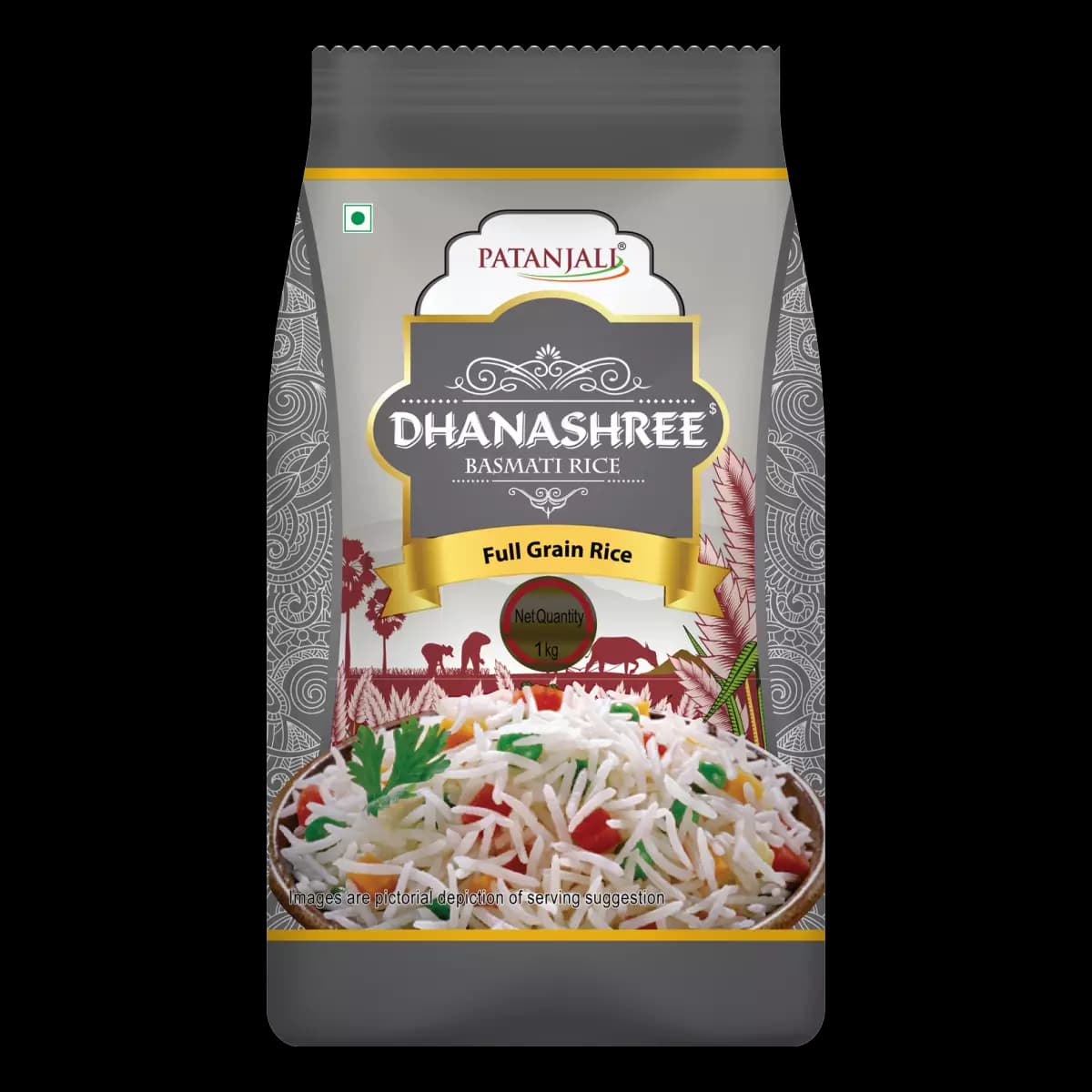 Patanjali Dhanshree Basmati Rice, 1Kg-Main image