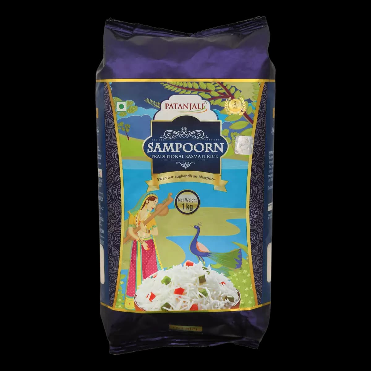 Patanjali Sampoorn Traditional Basmati Rice, 1Kg-Main image