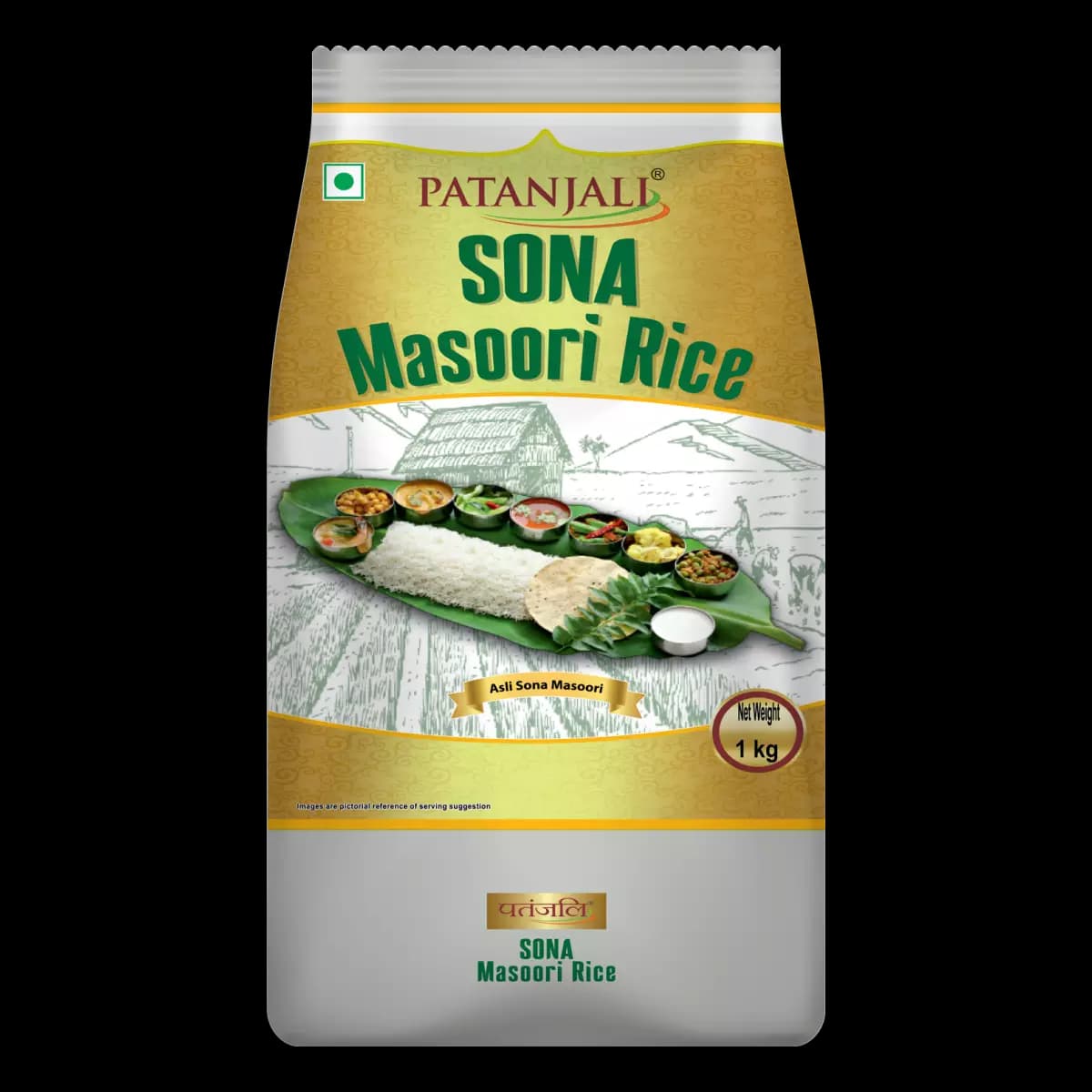 Patanjali Sona Masoori Rice, 1Kg-Main image