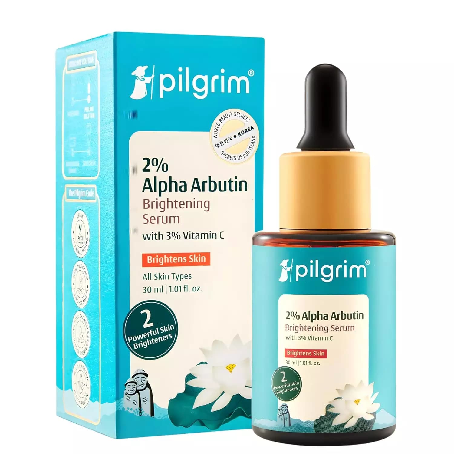 Pilgrim Alpha Arbutin Brightening Serum, 30 ml-Main Image