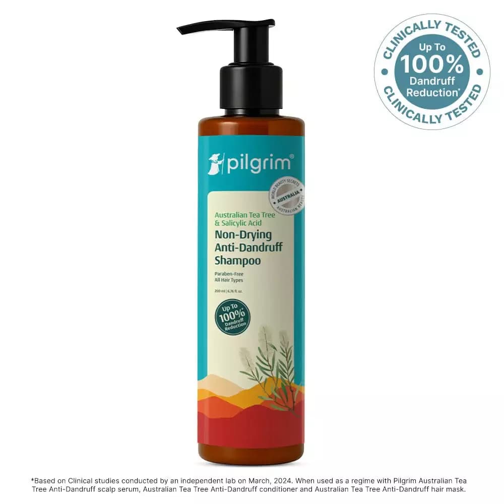 Pilgrim Australian Tea Tree Non-Drying Anti-Dandruff Shampoo, 200 ml-Main Image