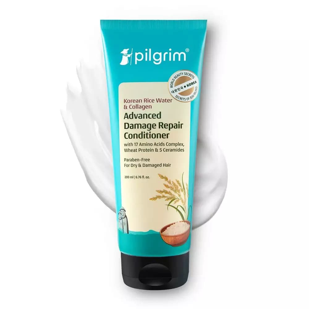 Pilgrim Korean Rice Water & Collagen Advanced Damage Repair Conditioner, 200 ml-Main Image