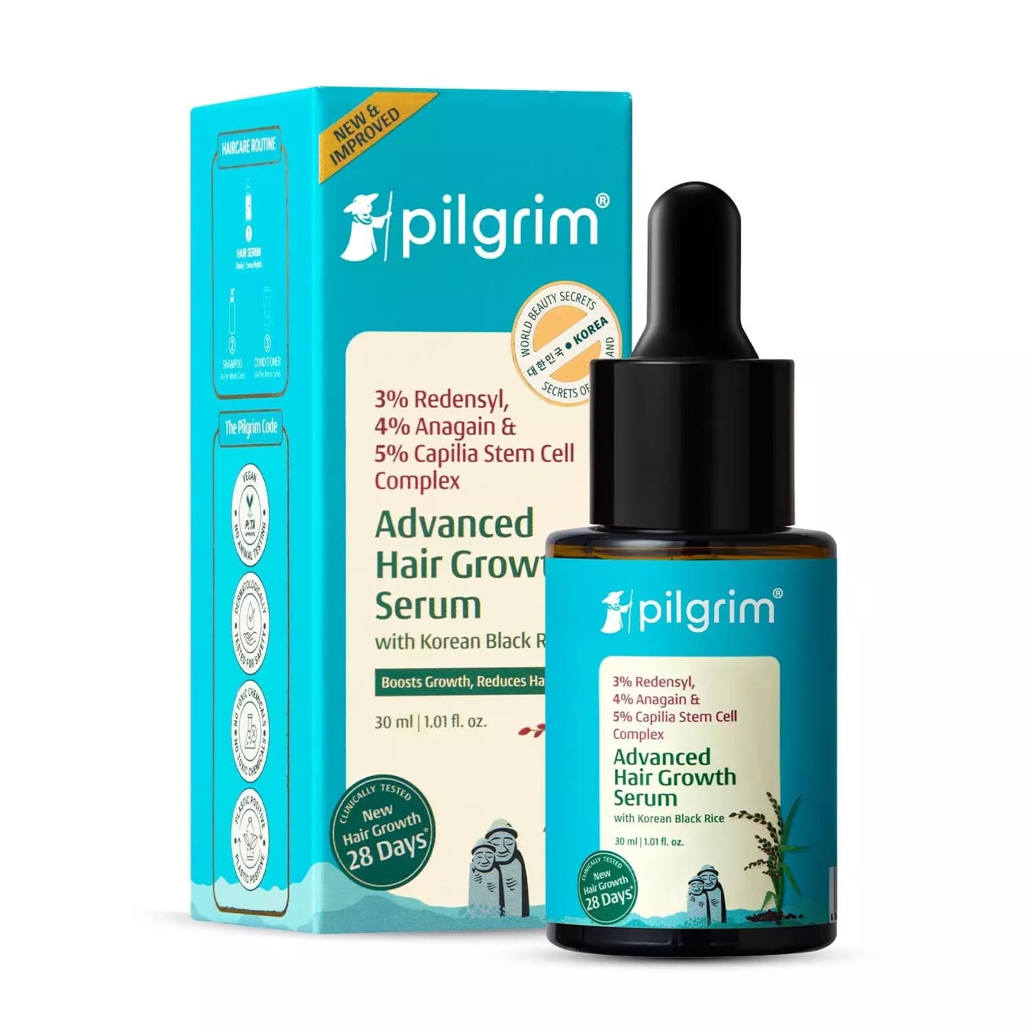 Pilgrim Redensyl & Anagain Advanced Hair Growth Serum, 30 ml-Main Image