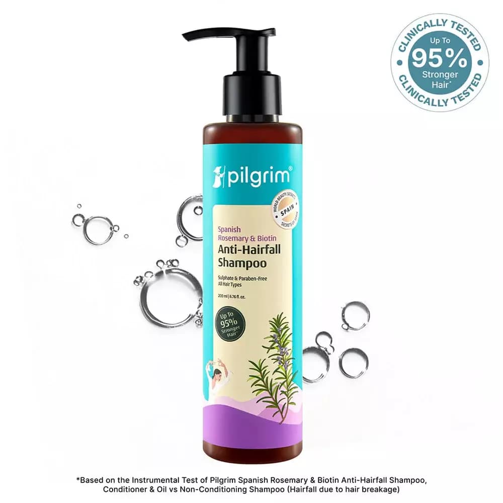 Pilgrim Spanish Rosemary & Biotin Anti-Hairfall Shampoo, 200 ml-Main Image