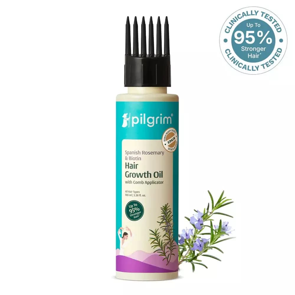 Pilgrim Spanish Rosemary & Biotin Hair Growth Oil, 100 ml-Main Image