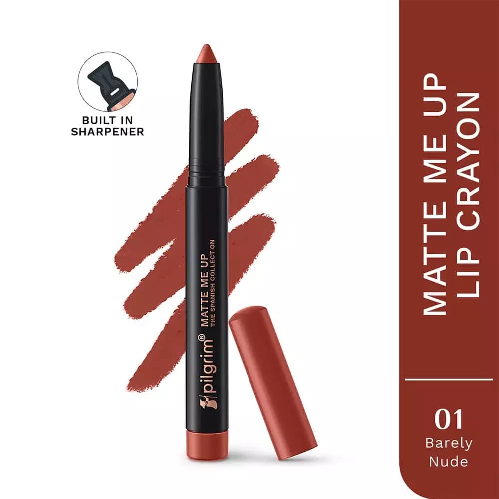 Pilgrim The Spanish Collection Lip Crayon, Barely Nude - 01-Main Image