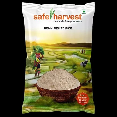 Safe Harvest Ponni Boiled Rice, 1Kg-Main image