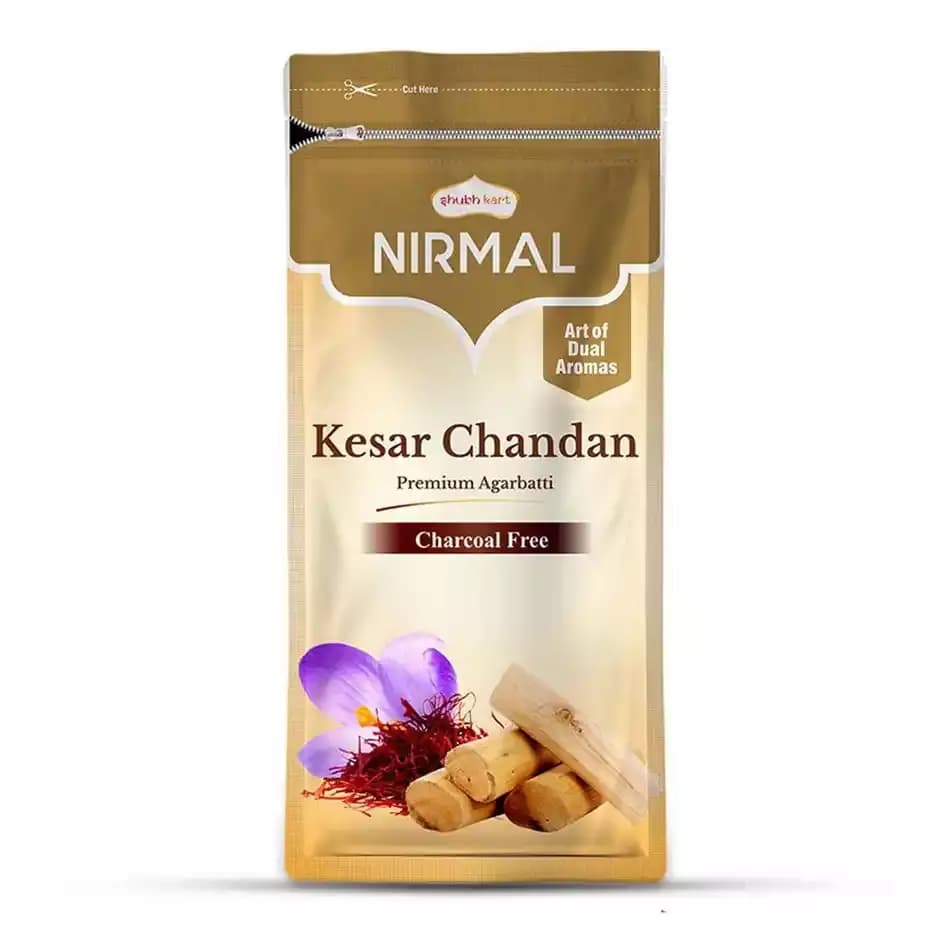Shubhkart Nirmal Kesar Chandan Agarbatti Zipper,150g-Main image