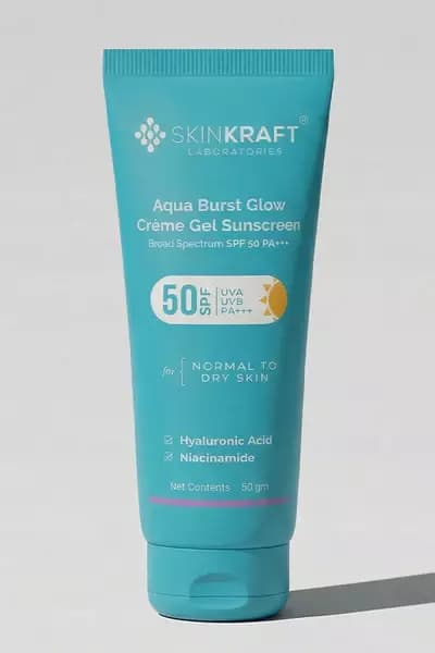 Skinkraft Aqua Burst Glow Crème Gel Sunscreen SPF 50 PA+++-Main Image