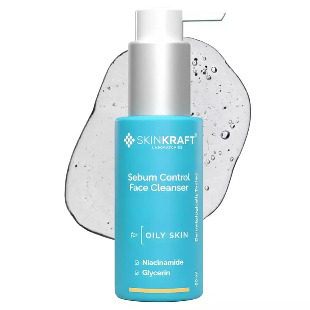 Skinkraft Sebum Control Face Cleanser For Oily Skin, 60 ml-Main Image
