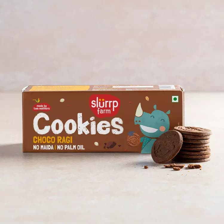 Slurrp Farm Choco Ragi Cookies,80g-Main image