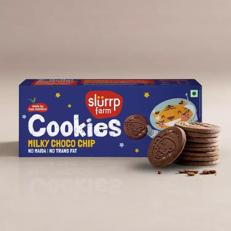 Slurrp Farm Milky Choco Chip Cookies,80g-Main image
