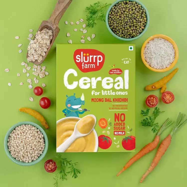 Slurrp Farm Moong Dal Khichdi Porridge Mix,200g-Main image