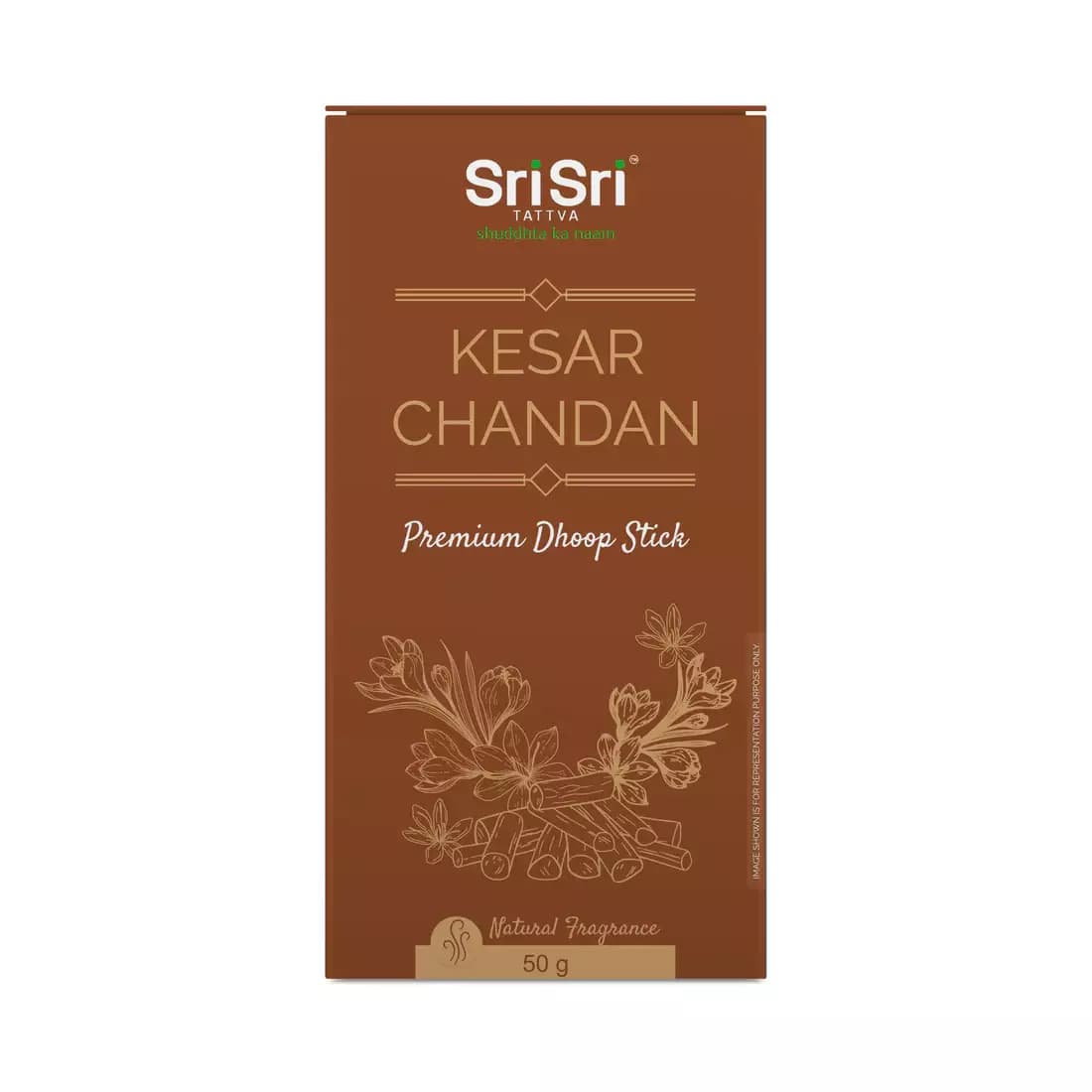Sri Sri Tattva Premium Kesar Chandan Dhoop Stick,50g-Main image