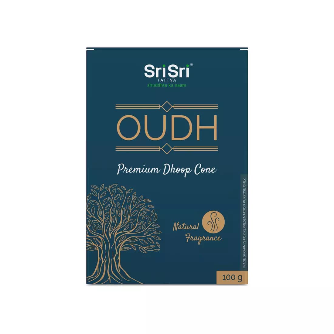Sri Sri Tattva Premium Oudh Dhoop Cone,100g-Main image
