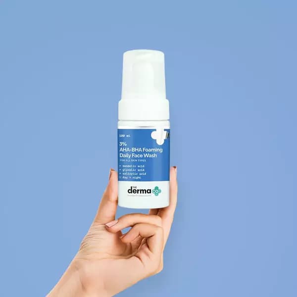 The Derma Co AHA BHA Foaming Daily Face Wash,100ml-Main image