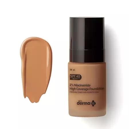 The Derma Co Niacinamide High Coverage Foundation-Beige image