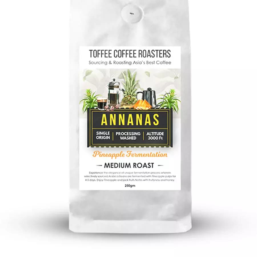 Toffee Coffee Roasters Annanas PineApple Fermented Coffee - Medium Roast-Main Image