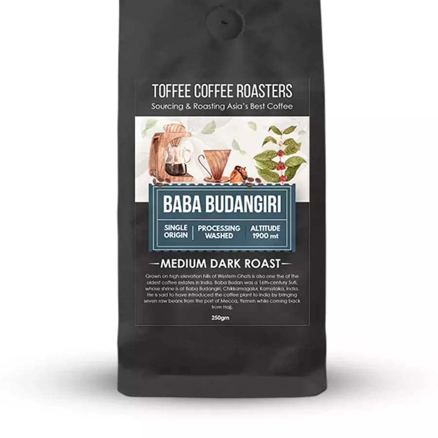 Toffee Coffee Roasters Baba Budangiri Estate Coffee - Mediaum Dark Roast-Main Image