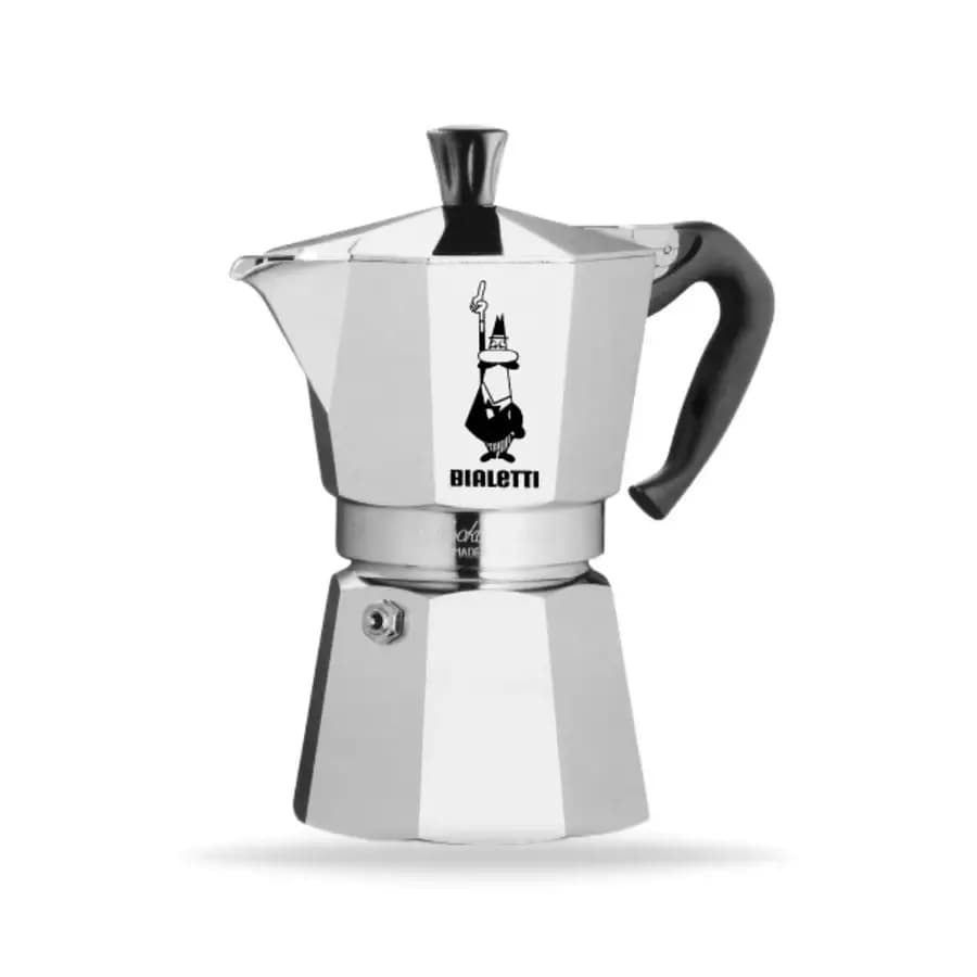 Toffee Coffee Roasters Bialetti 3 Cup Moka Pot, Silver-Main Image