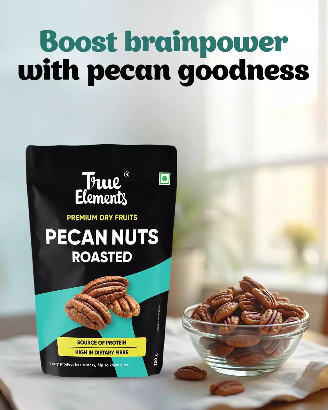 True Elements Roasted Pecan Nuts-Main image