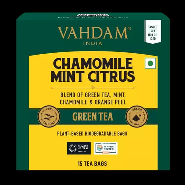 Vahdam Chamomile Mint Citrus Green Tea,30g-Main image