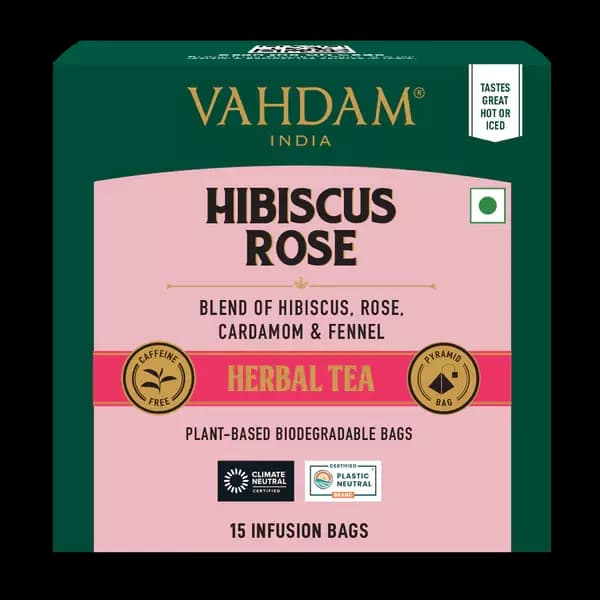 Vahdam Hibiscus Rose Herbal,30g-Main image