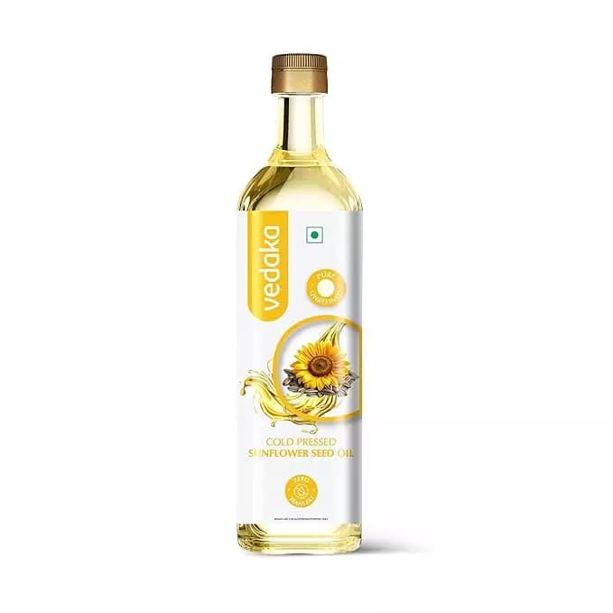 Vedaka Cold Pressed Sunflower Oil, 1L-Main image