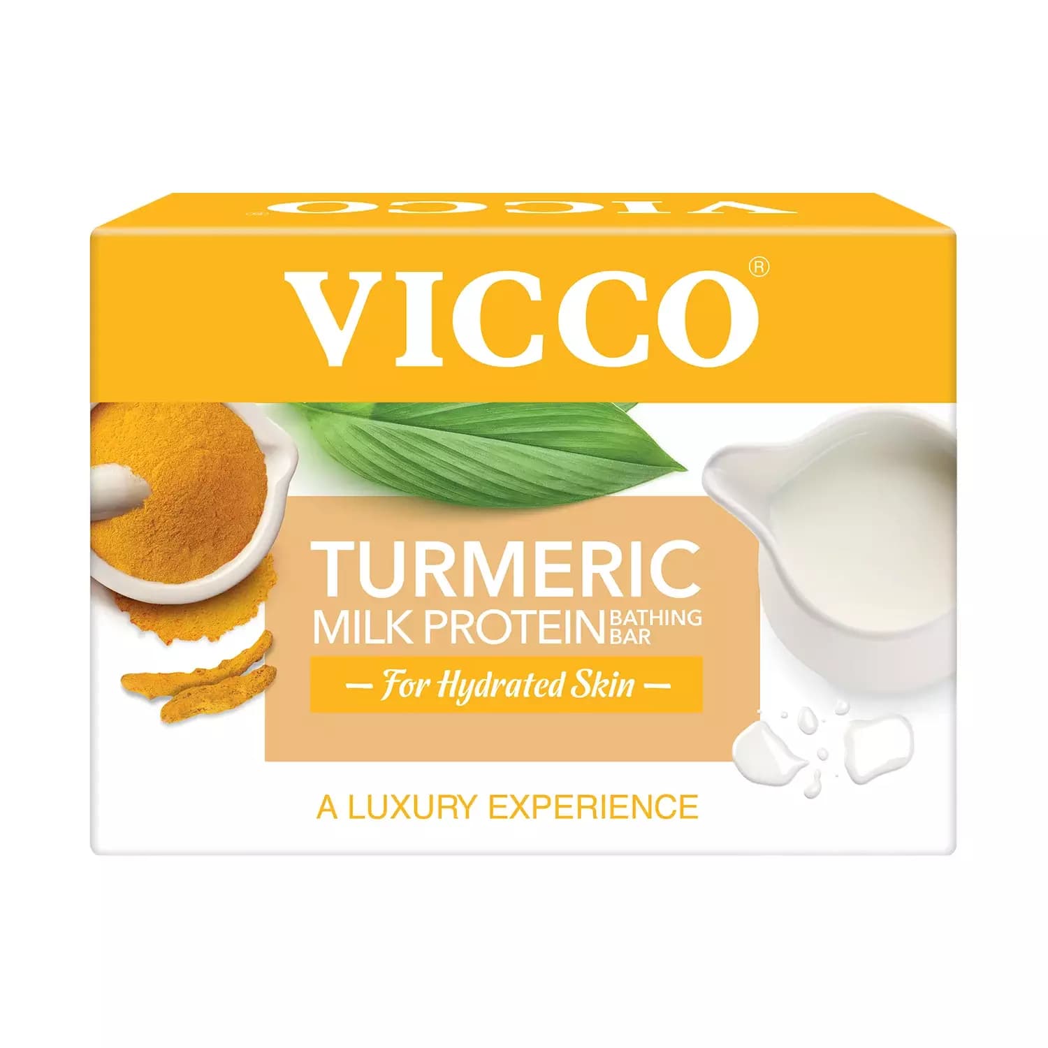 Vicco Turmeric Milk Protein Bathing Bar-Main image