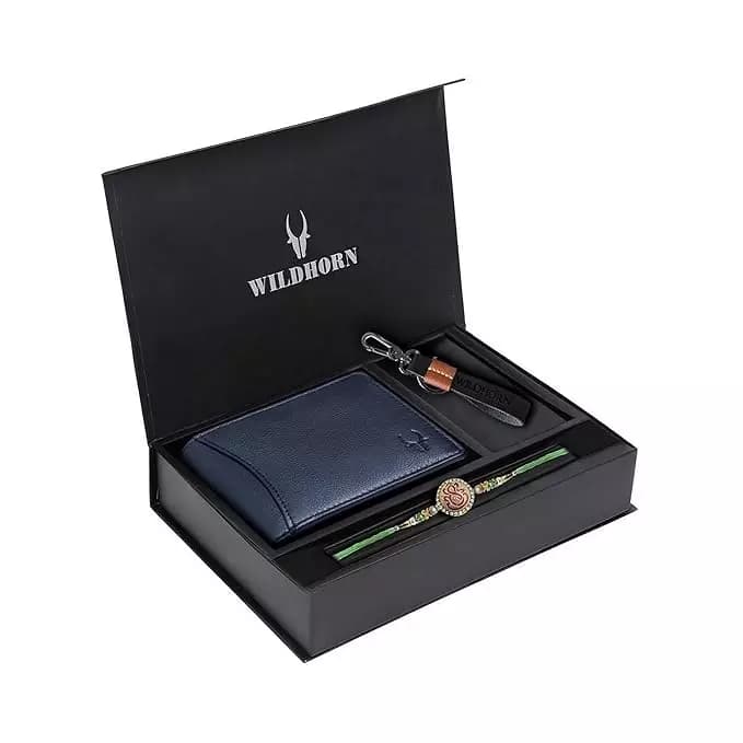 WildHorn Rakhi Gift Hamper For Brother,Blue-Main image
