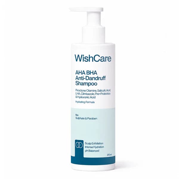 WishCare AHA BHA Anti-Dandruff Shampoo,250ml-Main image