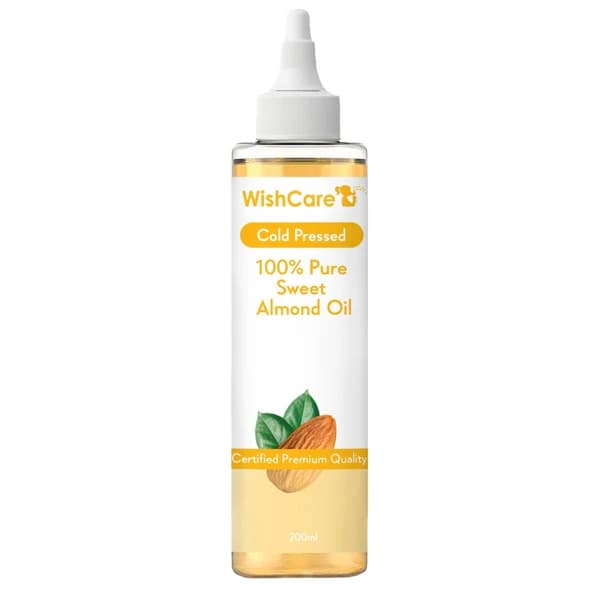 WishCare Cold Pressed Sweet Almond Oil,200ml-Main image