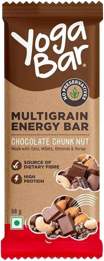 Yoga Bar Chocolate Chunk Nut Multigrain Energy Bar,35g-Main image