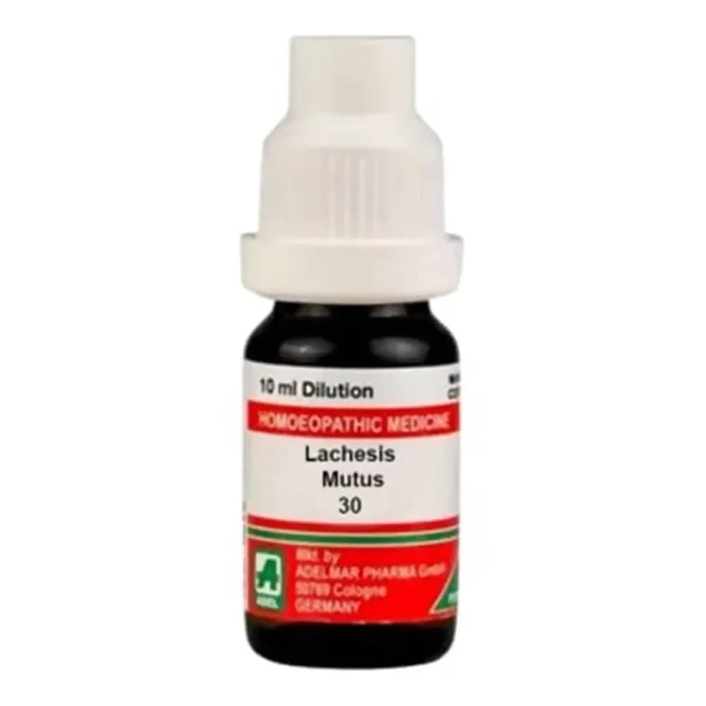 Adel Homeopathy Lachesis Mutus Dilution 10 ml 30 CH Main Image