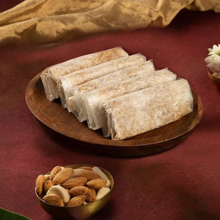 Almond House Dry Fruit Pootharekulu — 6 Pcs