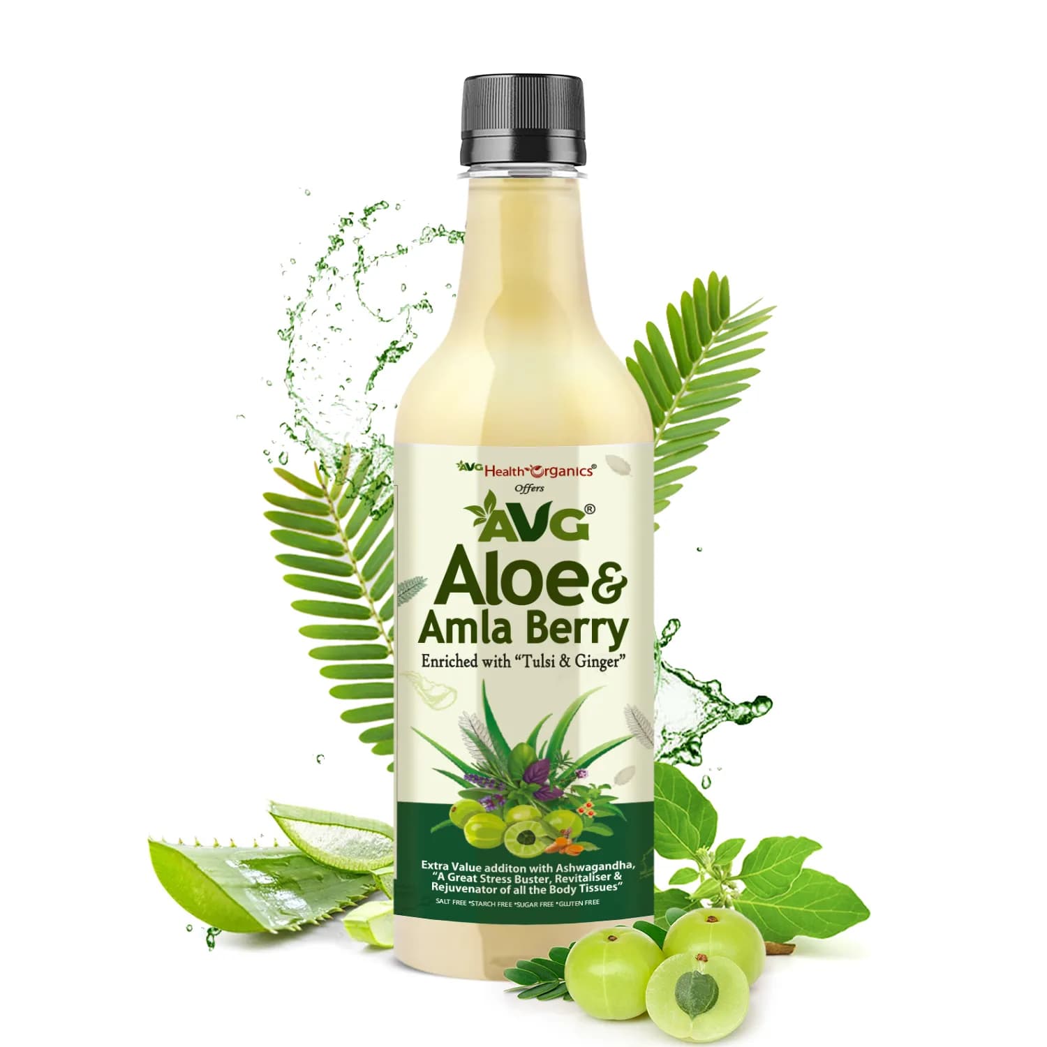 Avg health organics aloe amla berry 500 ml shopindianproductsa
