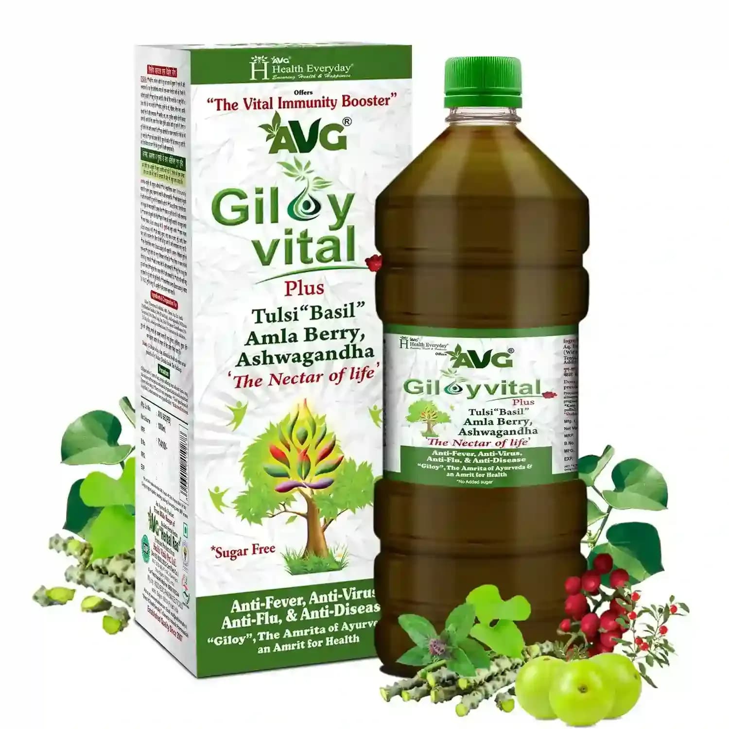 Avg health organics giloy vital 1000 ml shopindianproductsa