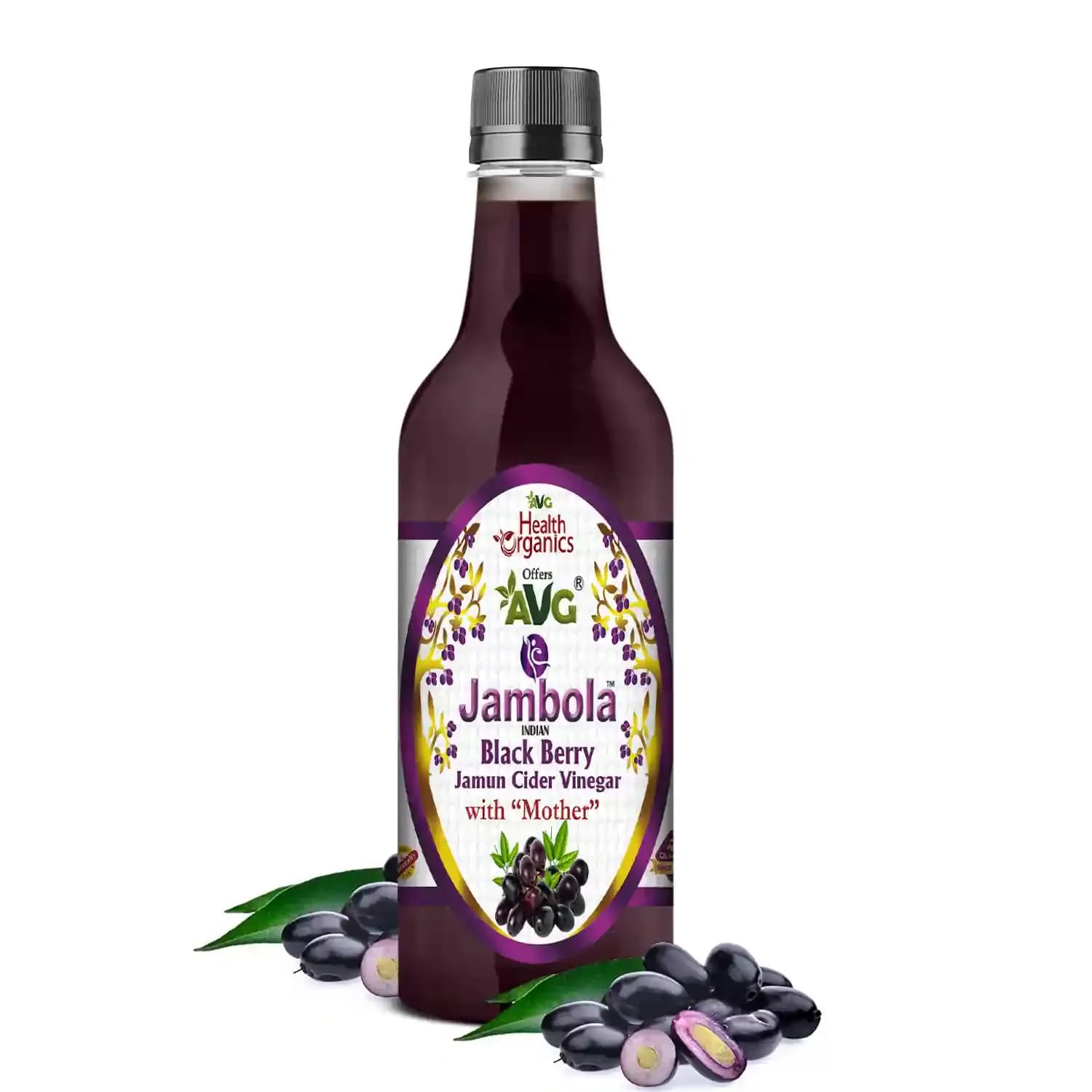 Avg health organics jambola jamun vinegar 500 ml shopindianproductsa