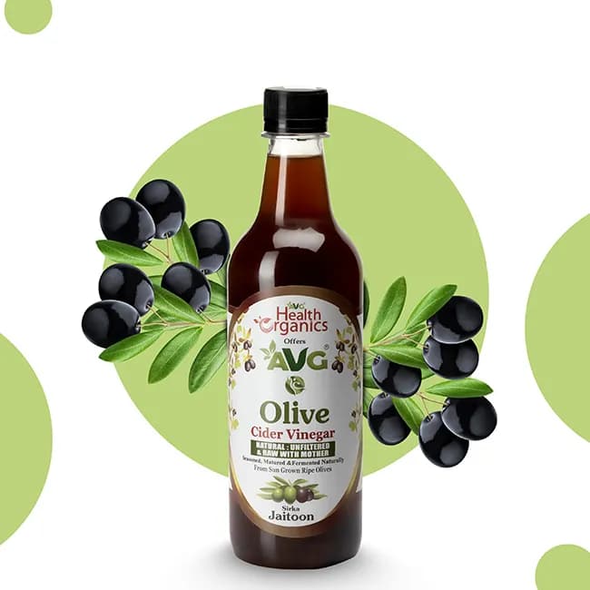 Avg health organics olive cider vinegar 500 ml shopindianproductsa