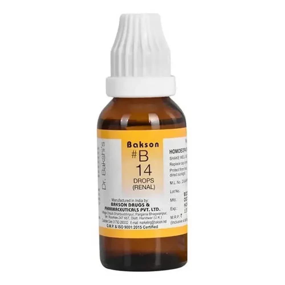 Bakson's Homeopathy B14 Drops 30 ml Main Image