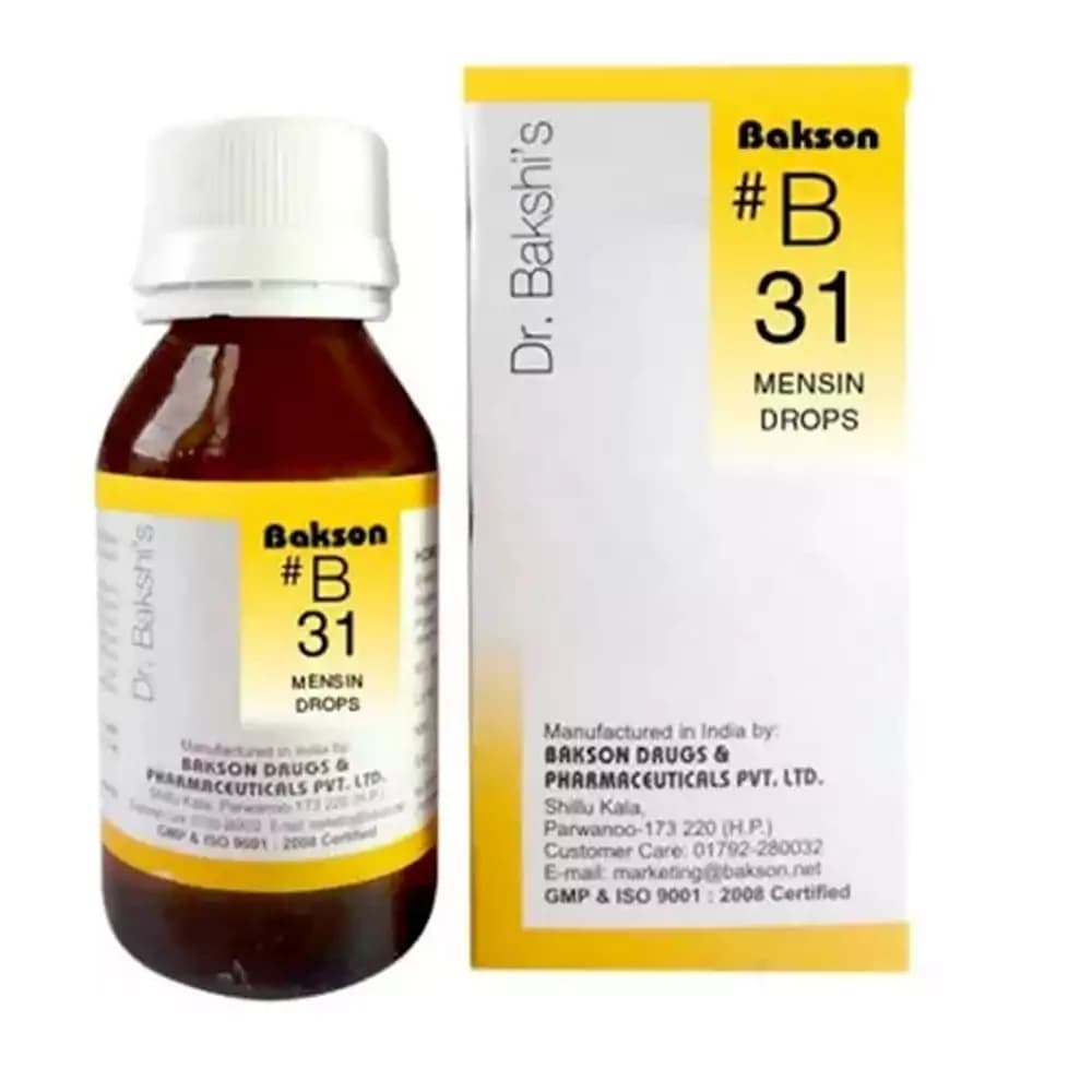 Bakson's Homeopathy B31 Drops 30 ml Main Image