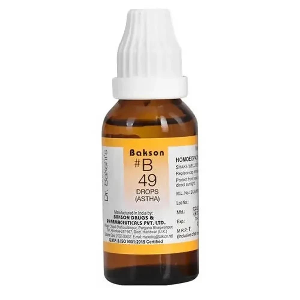 Bakson's Homeopathy B49 Drops 30 ml Main Image