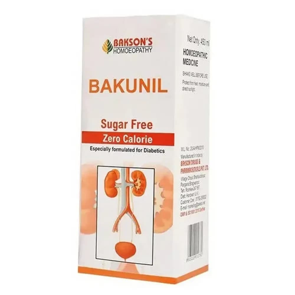 Bakson's Bakunil Syrup Sugar Free 115 ml Main Image