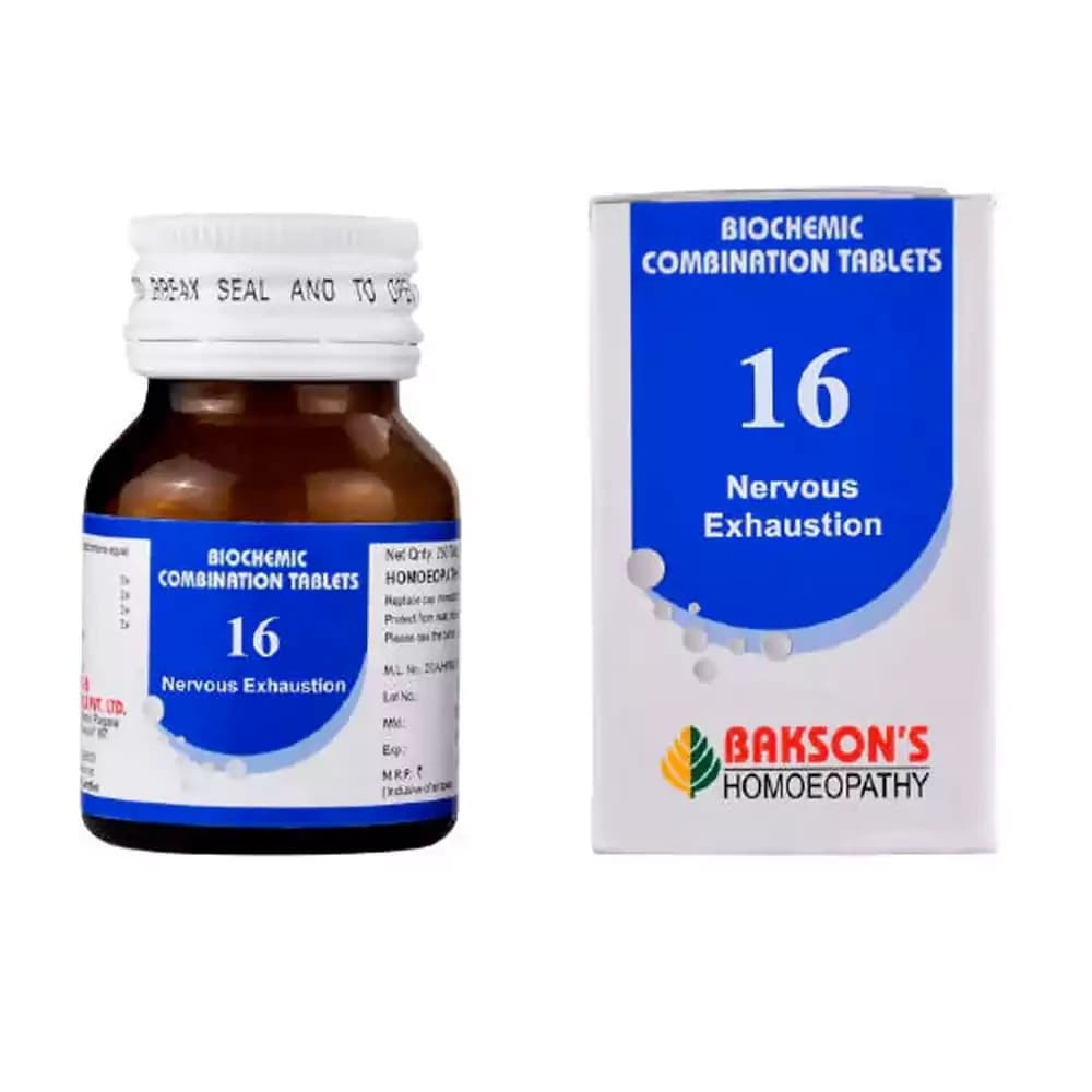 Bakson's Homeopathy Biochemic Combination 16 Tablets 25 g Main Image