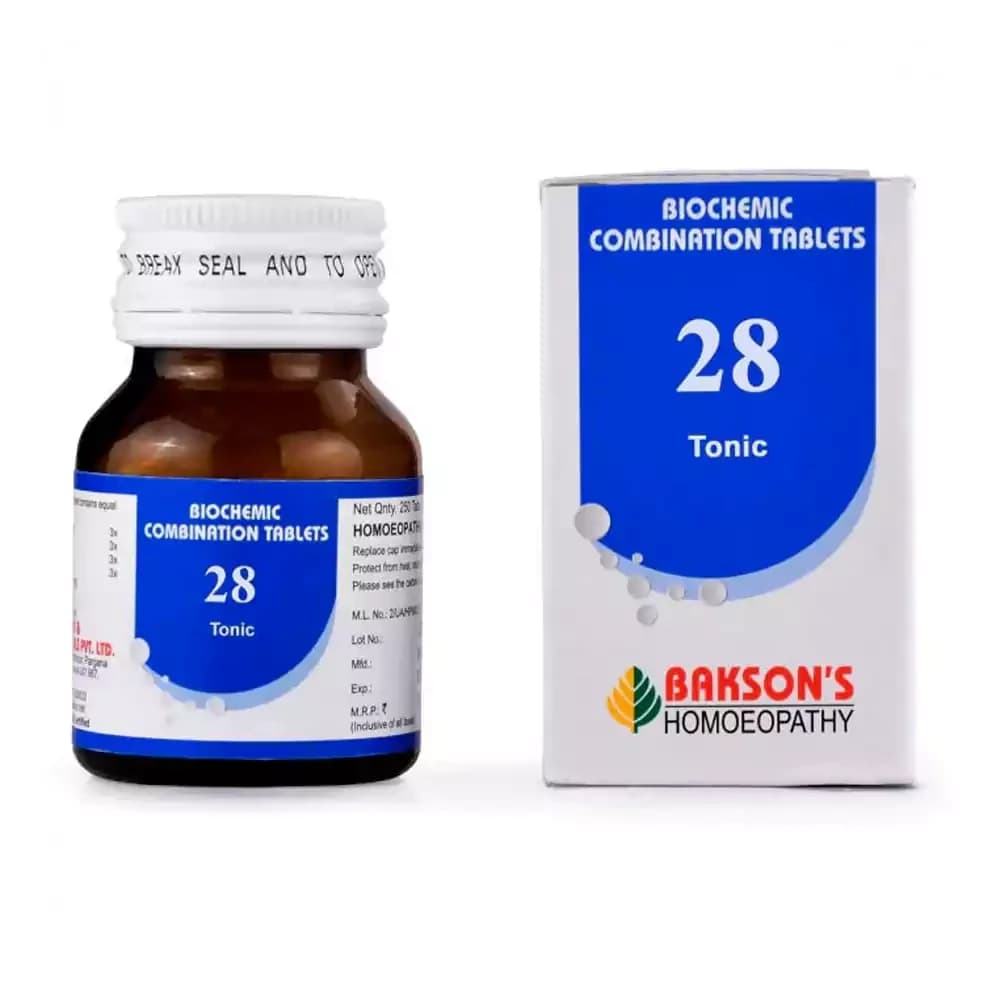 Bakson's Homeopathy Biochemic Combination 28 Tablet 25 g Main Image
