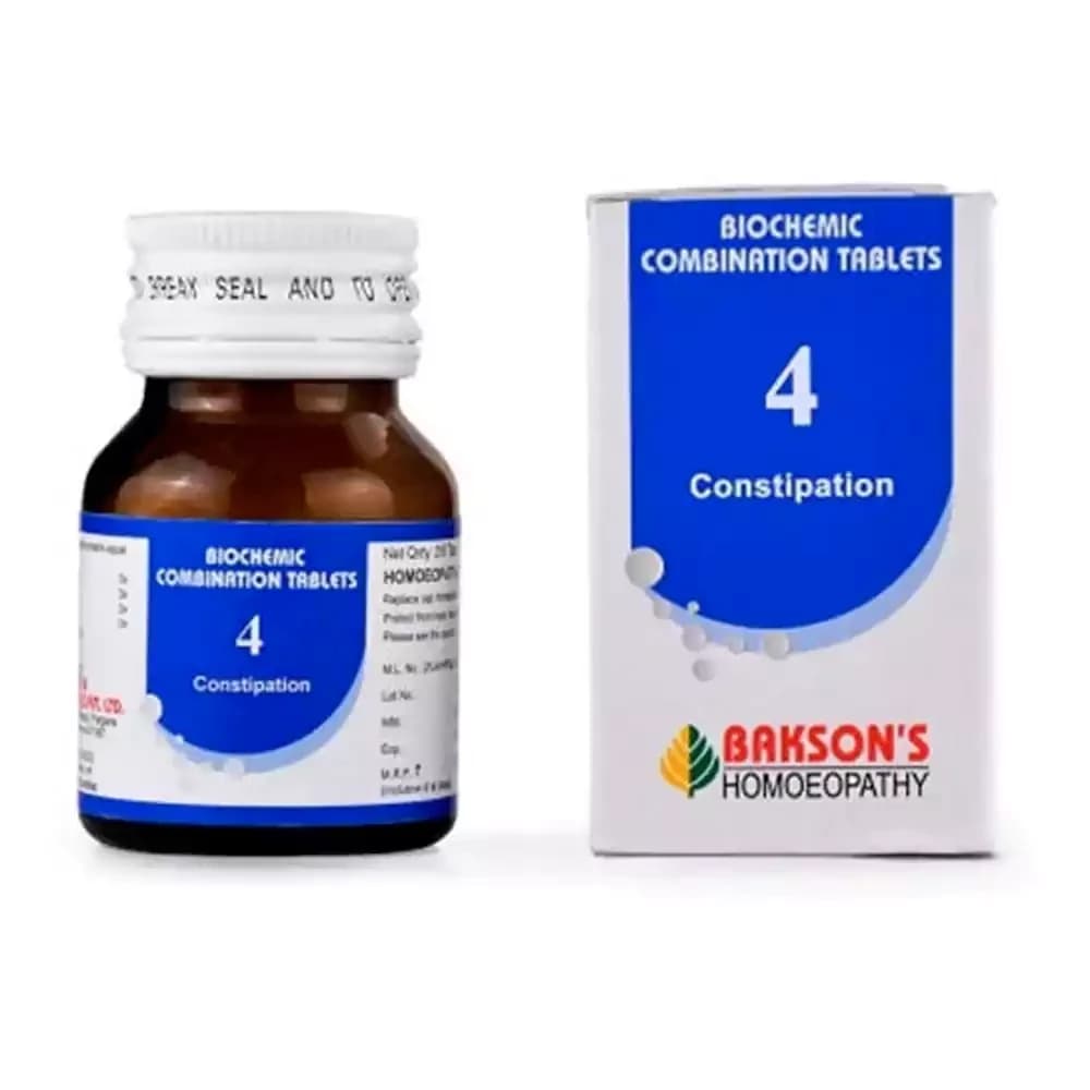 Bakson's Homeopathy Biochemic Combination 4 Tablets 25 g Main Image