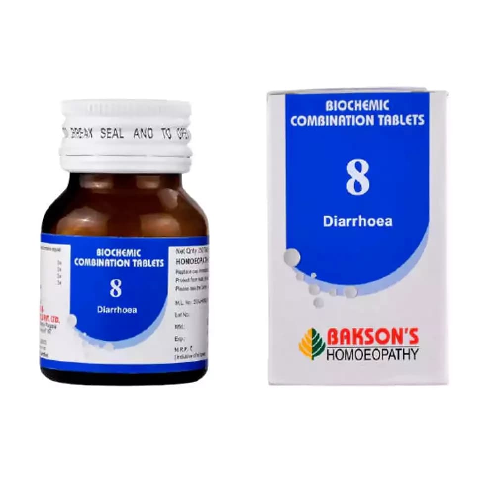 Bakson's Homeopathy Biochemic Combination 8 Tablets 25 g Main Image