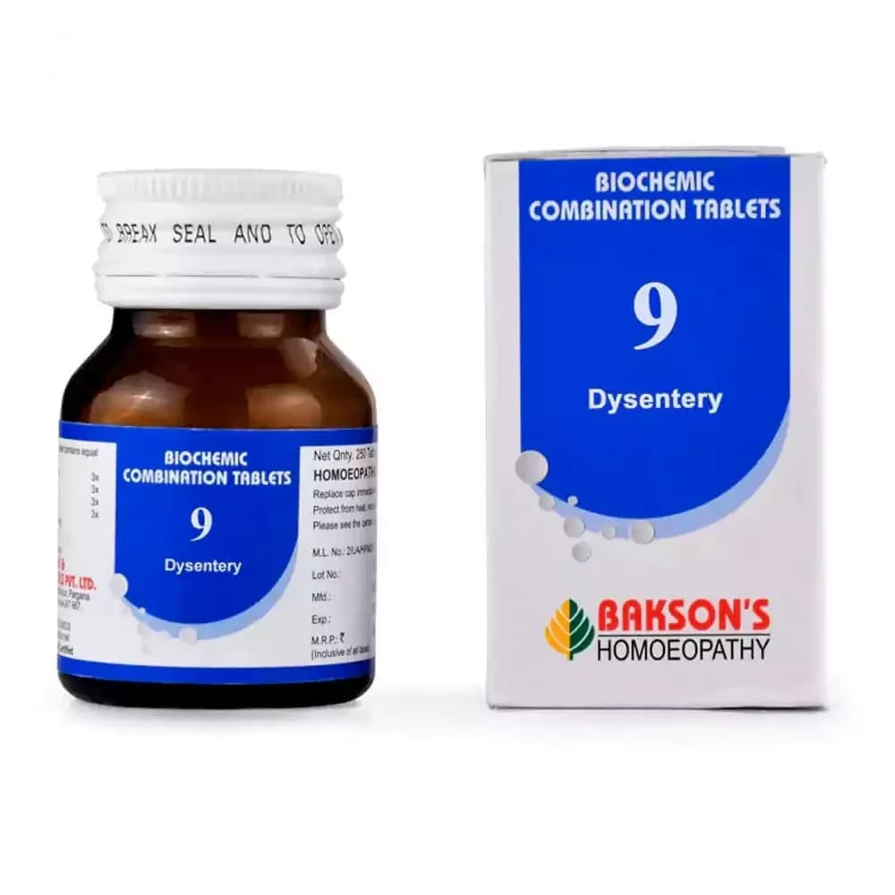 Bakson's Homeopathy Biochemic Combination 9 Tablets 25 g Main Image