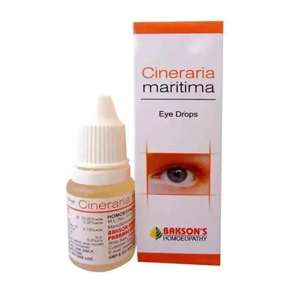 Bakson's Homeopathy C-ineraria Maritima Eye Drops 10 ml Main Image