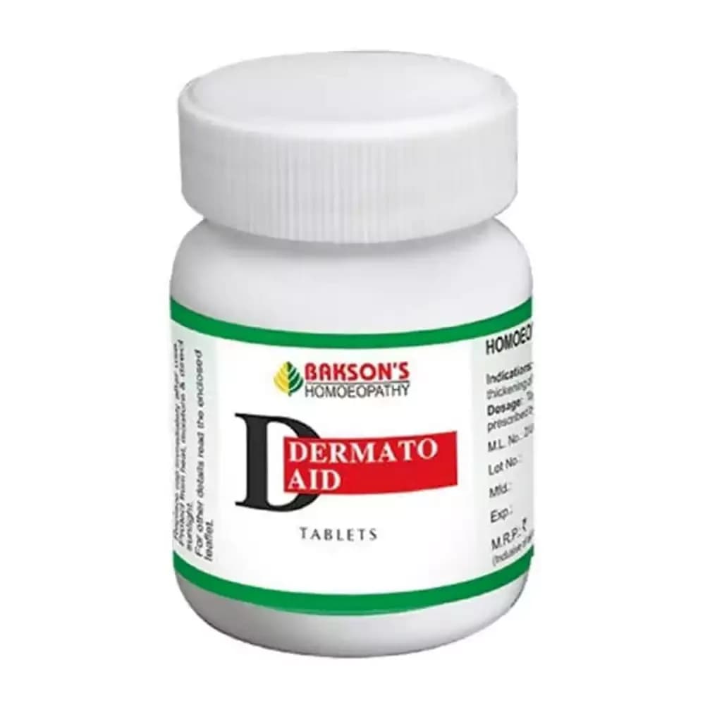 Bakson's Homeopathy Dermato Aid Tablets 75 Tablet Main Image